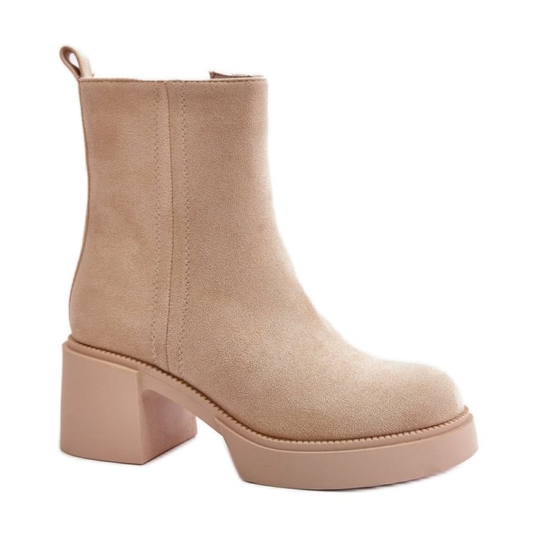 Botki Model Meriluna YK39P Light Beige - Step in style beżowy