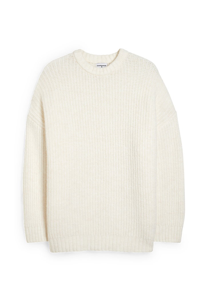 C&A CLOCKHOUSE-sweter, Biały, Rozmiar: 3XL