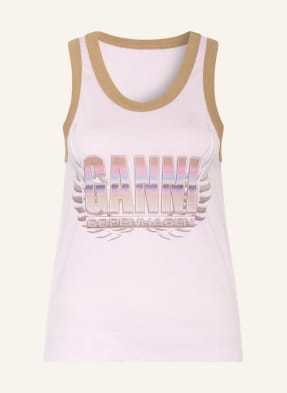 Ganni Tank Top rosa