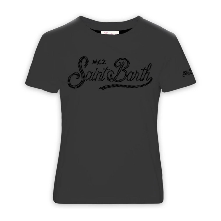 Czarne T-shirty i Pola MC2 Saint Barth