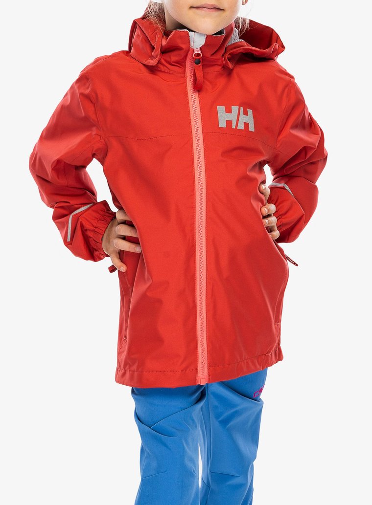 Kurtka dziecięca Helly Hansen Juell Rain Jacket - poppy red