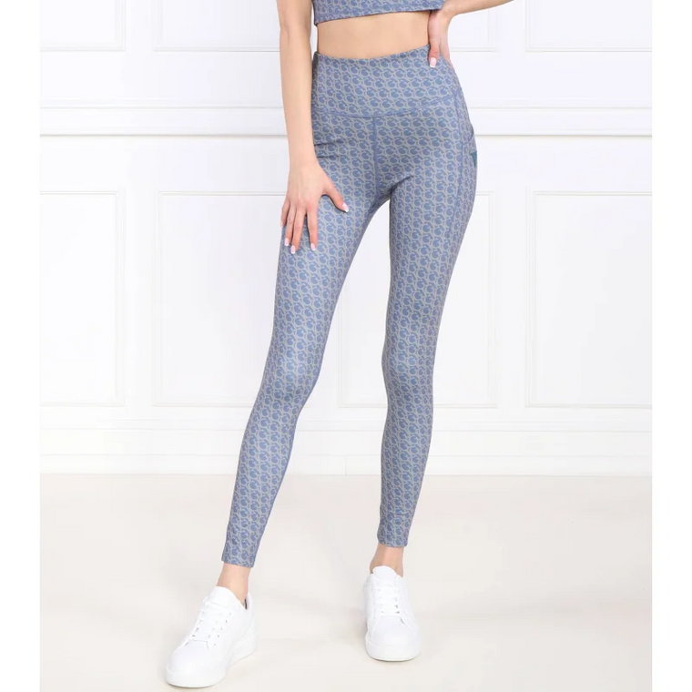 GUESS ACTIVE Legginsy LOGOMANIA | Slim Fit