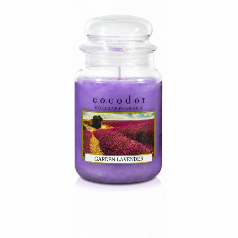 świeca duża 550 g garden lavender pca30433 kod: PCA30433
