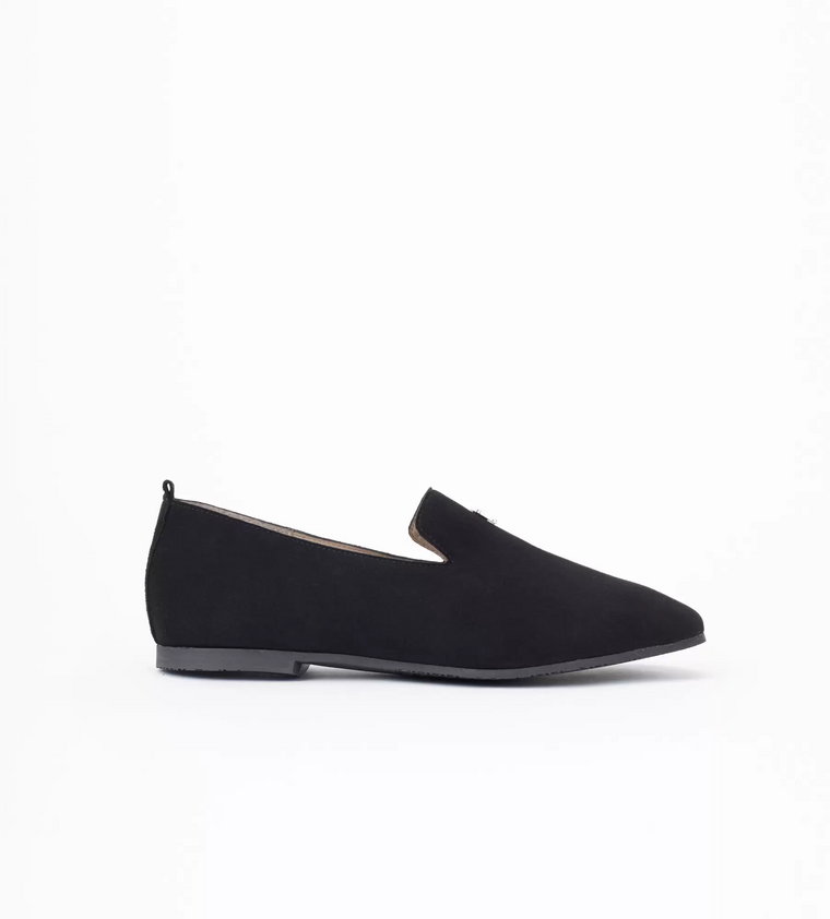 Czarne loafersy damskie : Rozmiar - 36