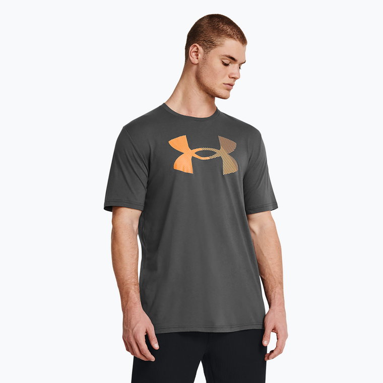 Koszulka treningowa męska Under Armour Big Logo Fill castlerock/atomic/wild orange