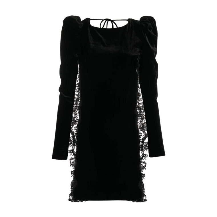 Czarna sukienka dla kobiet Aw23 Alessandra Rich