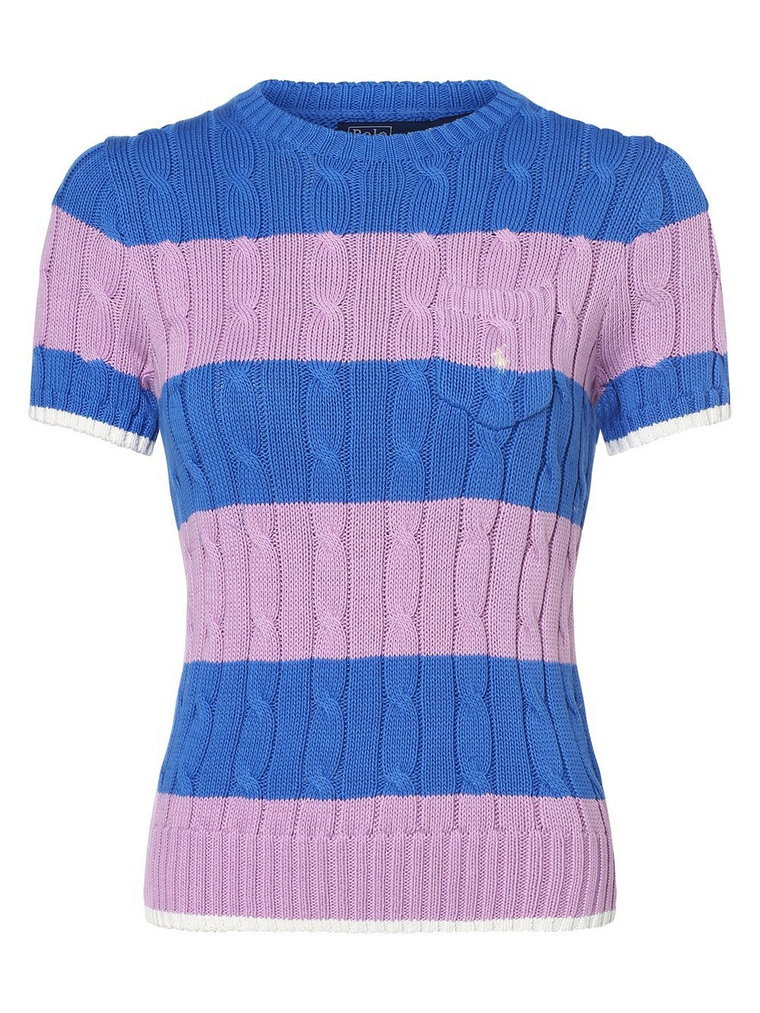 Polo Ralph Lauren - Sweter damski, niebieski|lila|wielokolorowy