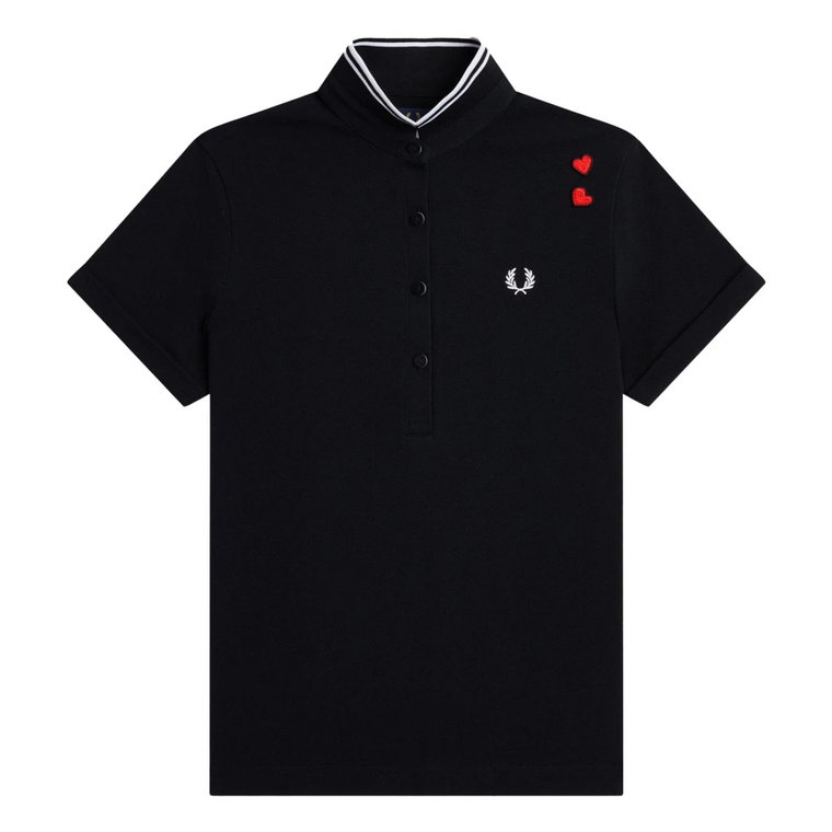 Amy Winehouse Czarna Polo w stylu Pin-Up Fred Perry