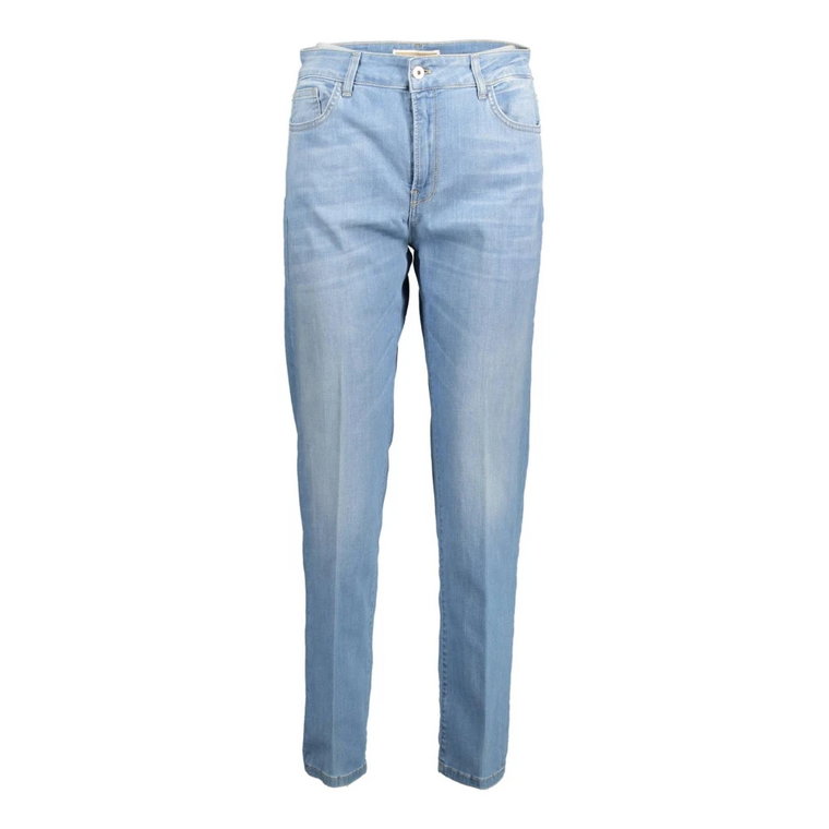 Jasnoniebieskie jeansy i spodnie z bawełny Kocca