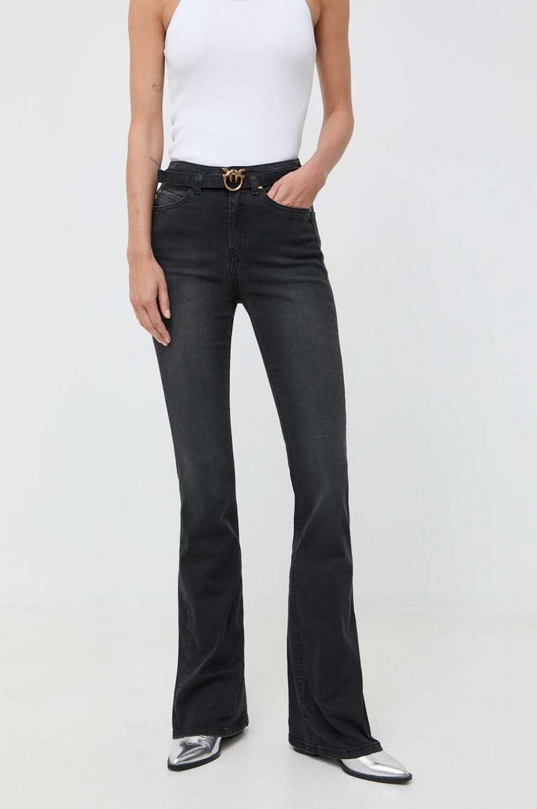 Pinko jeansy damskie high waist