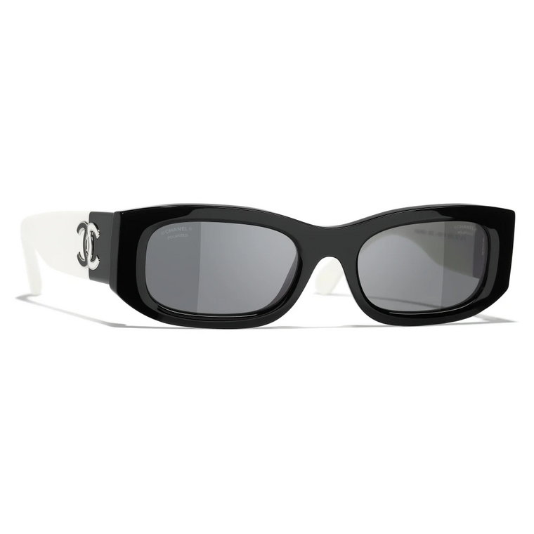 Okulary przeciwsłoneczne Cc5525 w kolorze Czarnym i Szarym Chanel