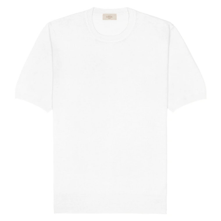 Bawełna Lniana Biały T-shirt Altea