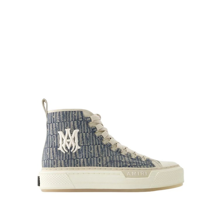 Sneakersy Jacquard Court Hi w kolorze Indigo Amiri