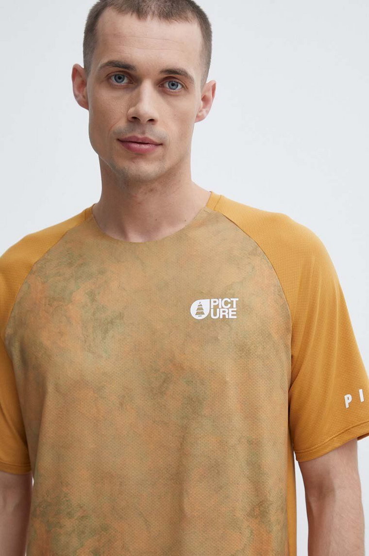 Picture t-shirt sportowy Osborn Printed kolor pomarańczowy wzorzysty MTS1076