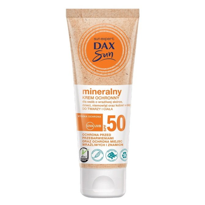 Dax Sun Mineralny krem ochronny do twarzy i ciała SPF50 75ml