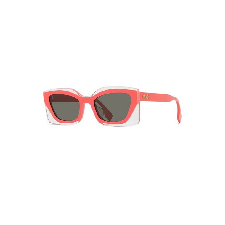 Modne Różowe Fioletowe Okulary Przeciwsłoneczne Ss23 Fendi