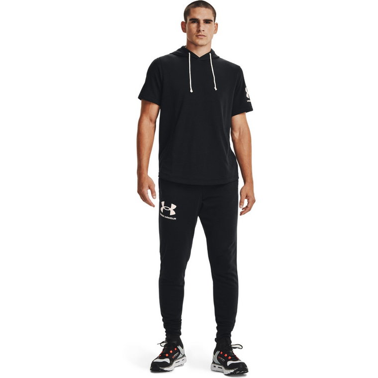 Męskie spodnie dresowe UNDER ARMOUR UA RIVAL TERRY JOGGER - czarne