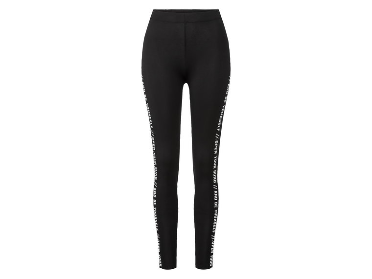 esmara Legginsy damskie (XS (32/34), Czarny/ biały)