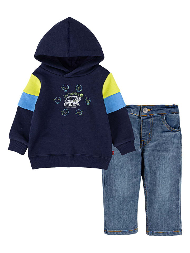 Levi's Kids 2-częściowy zestaw w kolorze granatowym