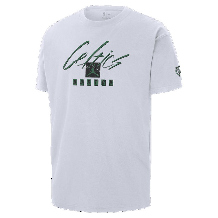 T-shirt męski Jordan NBA Max90 Boston Celtics Courtside Statement Edition - Biel
