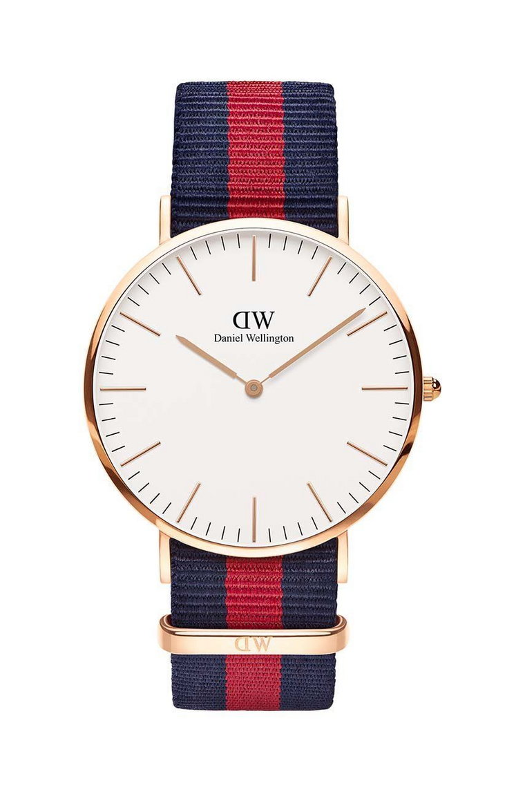 Daniel Wellington zegarek Classic 40 Oxford męski kolor różowy