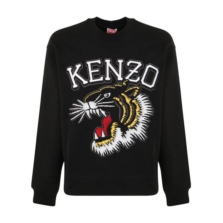 Czarny Tiger Varsity Classic Sweatshirt Kenzo