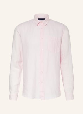 Vilebrequin Koszula Z Lnu Slim Fit rosa