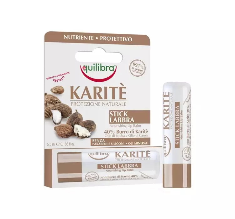 EQUILIBRA KARITE PROTEZIONE NATURALE BALSAM W DO UST W SZTYFCIE Z MASŁEM SHEA 5,5ML