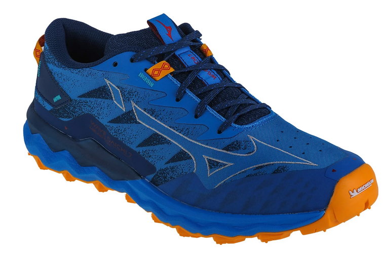 Mizuno Wave Daichi 7 J1GJ227131, Męskie, Niebieskie, buty do biegania, tkanina, rozmiar: 41