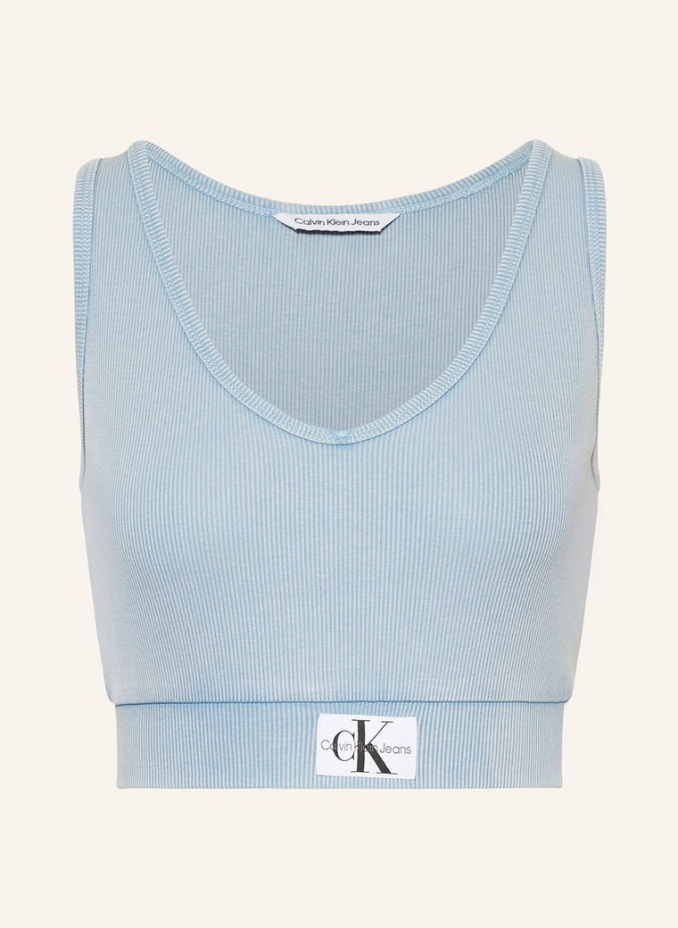 Calvin Klein Jeans Krótki Top blau