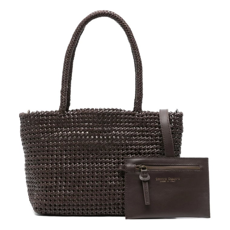 Susan Woven Leather Tote Bag Officine Creative