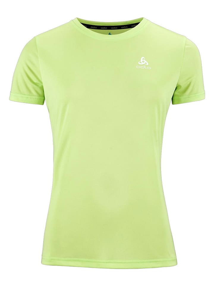 Odlo Koszulka "Infinity" w kolorze zielonym do biegania