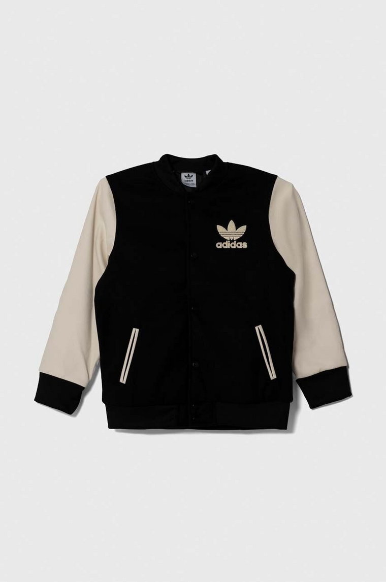 adidas Originals kurtka bomber dziecięca kolor czarny