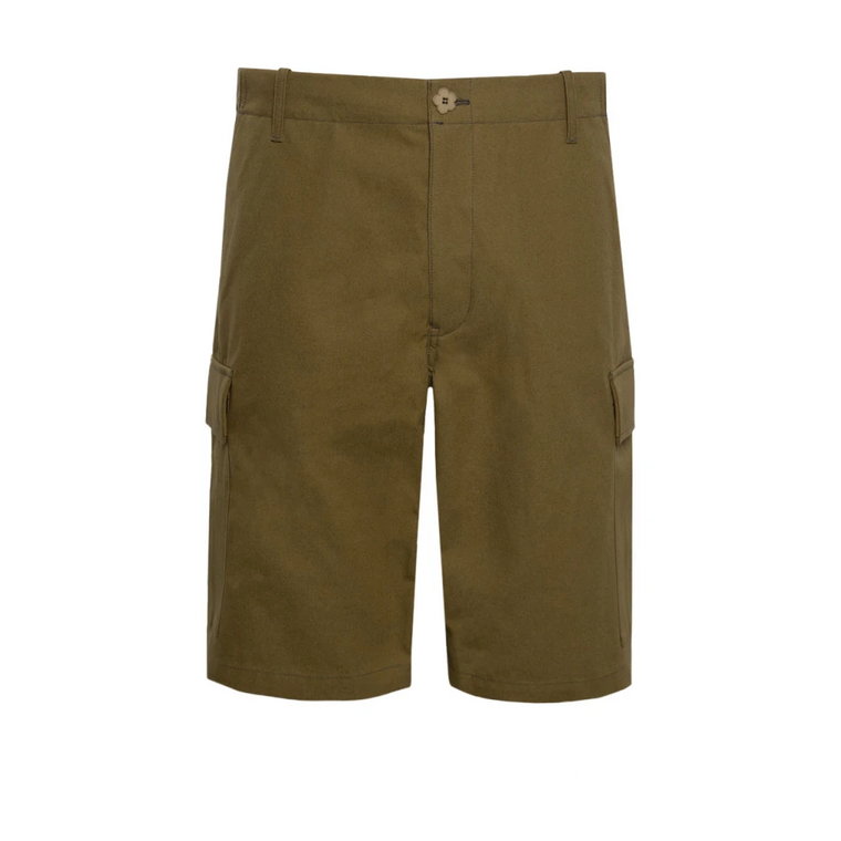 Khaki Cargo Shorts z wieloma kieszeniami Kenzo