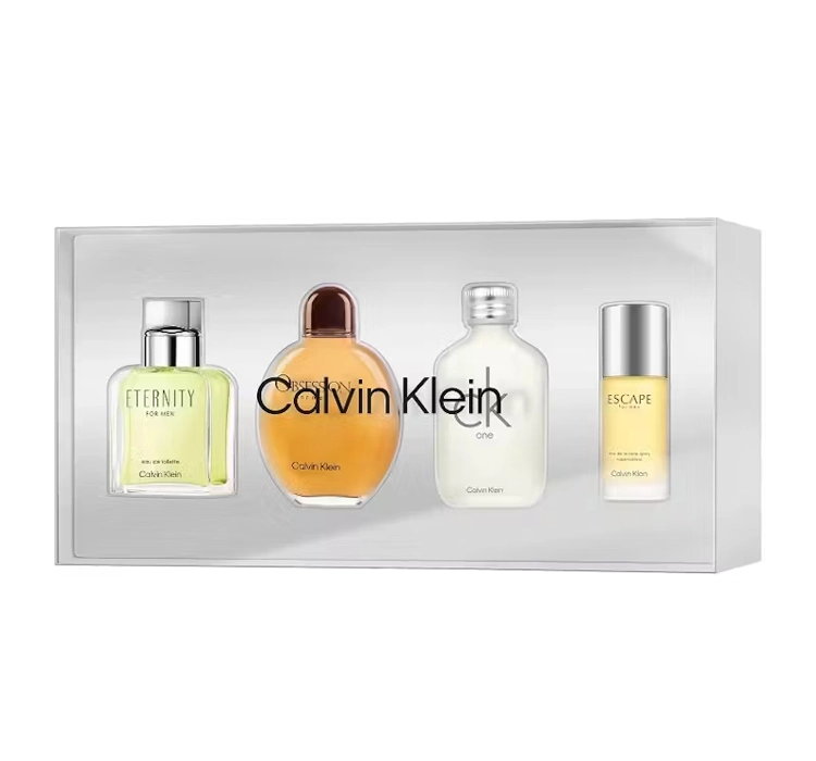 CALVIN KLEIN FRAGRANCE TRAVEL COLLECTION FOR MEN ZESTAW PERFUM 4 x 15ML