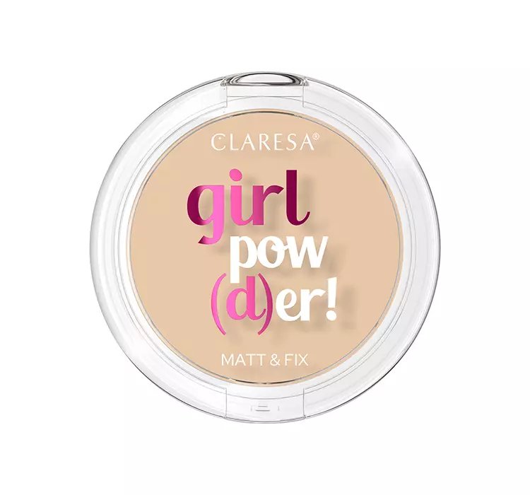 CLARESA GIRL POW(D)ER PUDER DO TWARZY 02 NATURAL BEIGE 12G