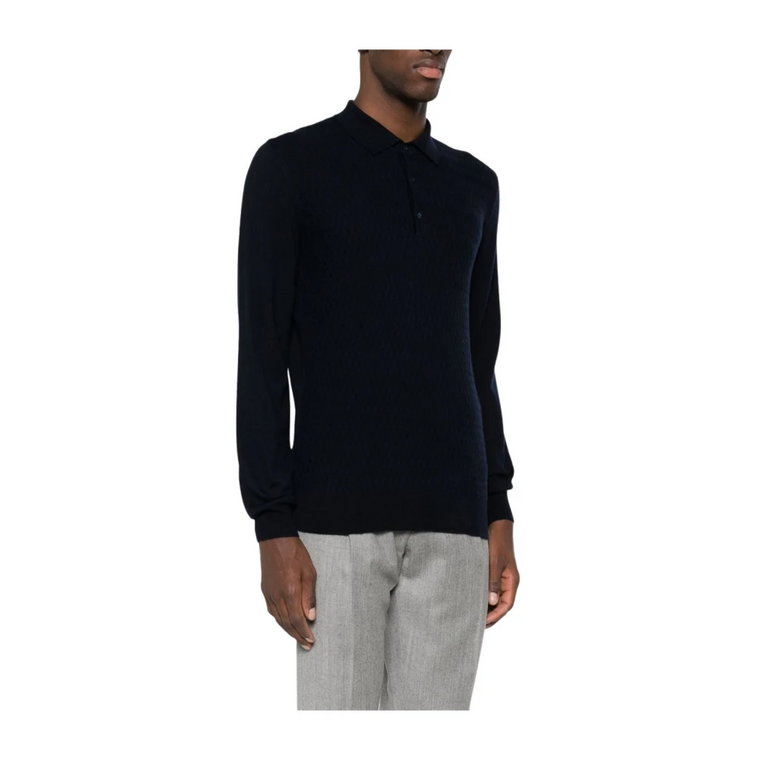 Niebieski Sweter Męski Aw23 Corneliani