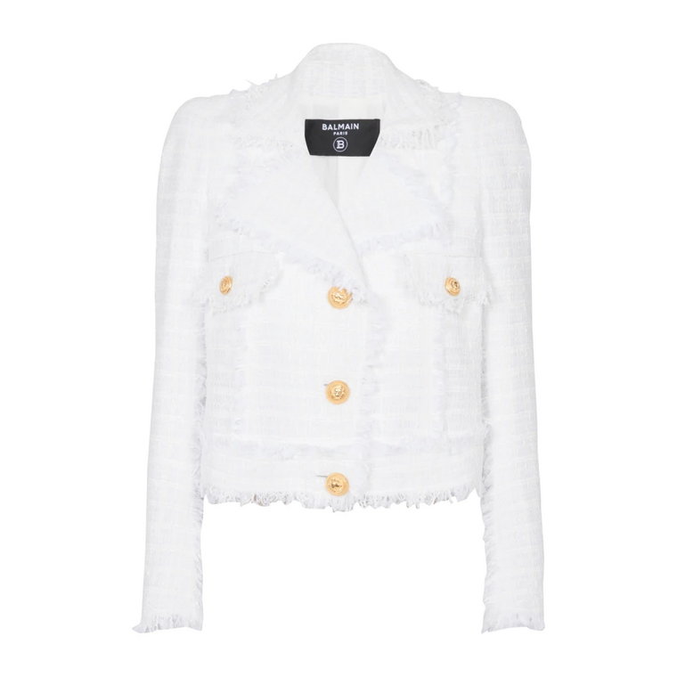 Fringed Tweed Jacket Balmain