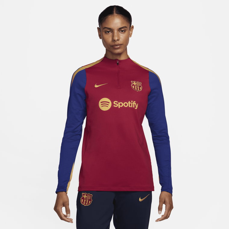 Damska treningowa koszulka piłkarska FC Barcelona Strike Nike Dri-FIT - Czerwony