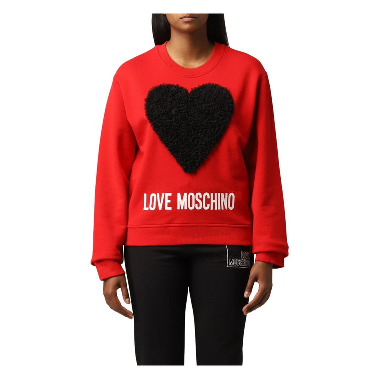 Koszulka treningowa, Wygodna i Stylowa Bluza dla Kobiet Love Moschino