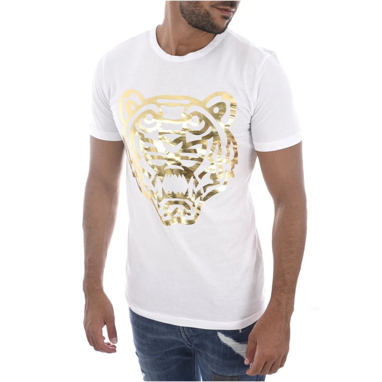 Tee Shirt stretch printé tigre 1457 Goldenim paris