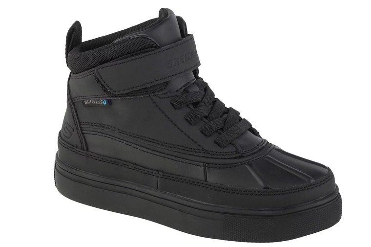 Skechers City Point - Merlox 405624L-BBK, Dla chłopca, Czarne, buty sneakers, syntetyk, rozmiar: 30