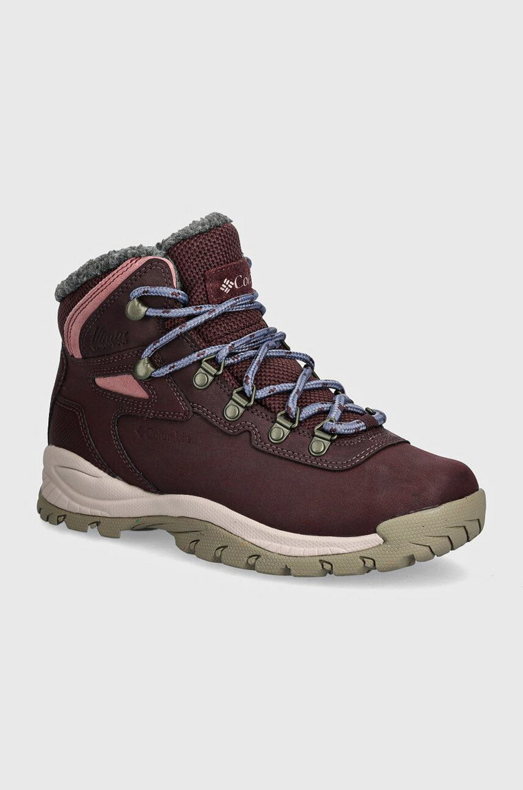 Columbia buty Newton Ridge Waterproof Omni-Heat kolor bordowy 2100221