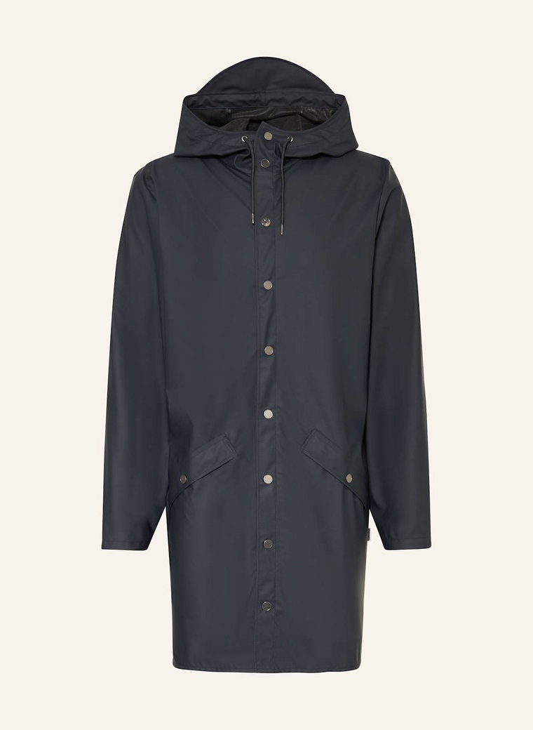 Rains Płaszcz Przeciwdeszczowy Long Jacket w3 blau