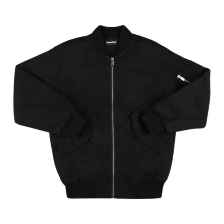 Czarna Kurtka Bomber Dsquared2