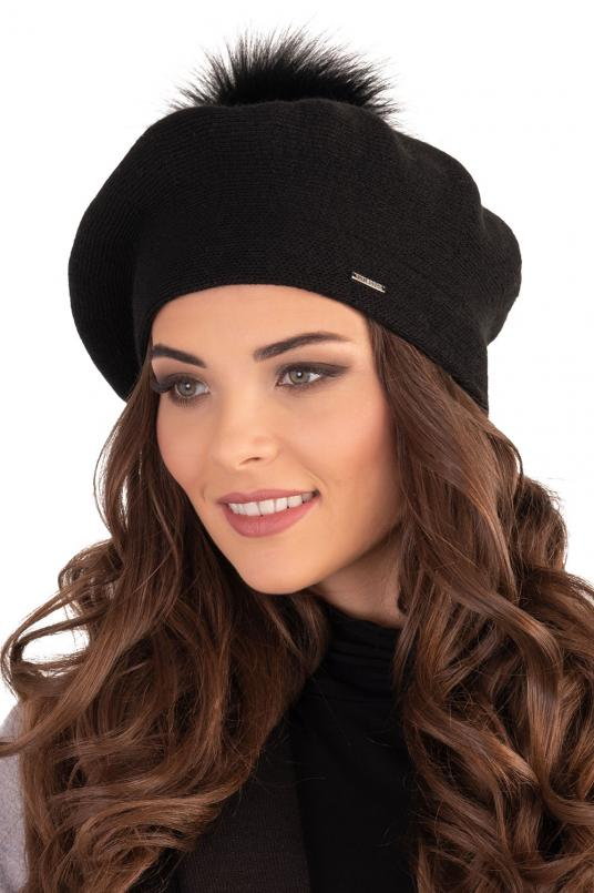 Vivisence 7035 Nakrycie głowy beret, czarny