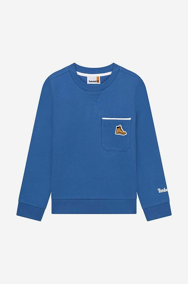 Timberland bluza dziecięca Sweatshirt kolor granatowy gładka