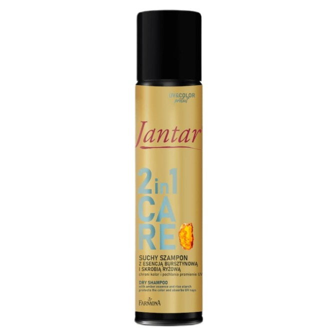 Farmona Jantar 2in1 Care UV&amp;Color Protect suchy szampon z esencją bursztynową do włosów normalnych i farbowanych 180ml