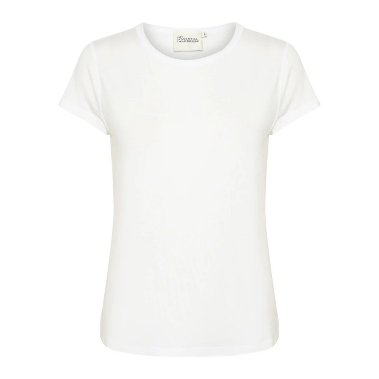 Modal Tee Top w jasnej bieli My Essential Wardrobe