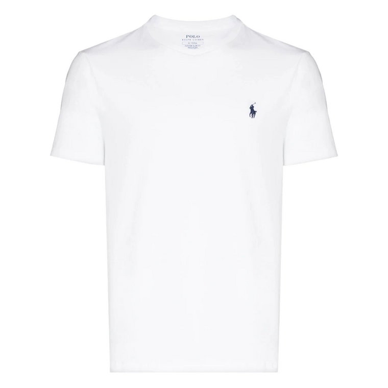 Haftowany Bawełniany T-shirt z Logo Ralph Lauren